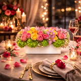 AFM 300-1 Luxury Valentine Candlelit Flowers – Same Day Delivery Miami