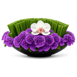 AFG 250-2 Modern Orchid & Carnation Designer Floral Arrangement
