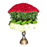 AFR 3000-1 Luxury Red Roses & White Hydrangeas – Same Day Delivery Miami