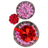 AFV 450-2 Luxury Red Roses & Phalaenopsis Orchid – Same Day Delivery Miami