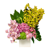 AFV 500-1 Luxury Orchid, Rose & Hydrangea Floral Arrangement Same Day Delivery Miami